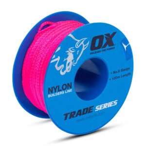 OX Tools OX-T102910 OX Trade 8# 100M Pink Builders Line