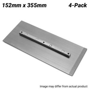 Flextool FT220414-UNIT (BR-20414) 4-Pack 152mm x 355mm Finish Trowel Blade to suit 36", 40" & 46" Power Trowels