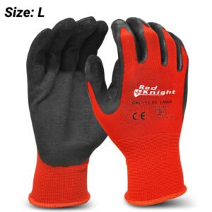 Maxisafe GNL156-09 (GNL156-L) Large Red Knight Latex Gripmaster Gloves