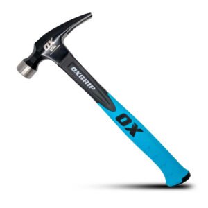 OX Tools OX-T086020 20oz Straight Claw Fibreglass Trade Hammer