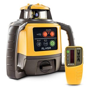 Topcon RL-H5A (1021200-46) Red Beam Self-Leveling Rotary Grade Laser Level Kit with LS-80X Receiver