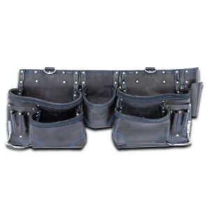OX Tools OX-T265601 12 Pocket Black leather Construction Apron