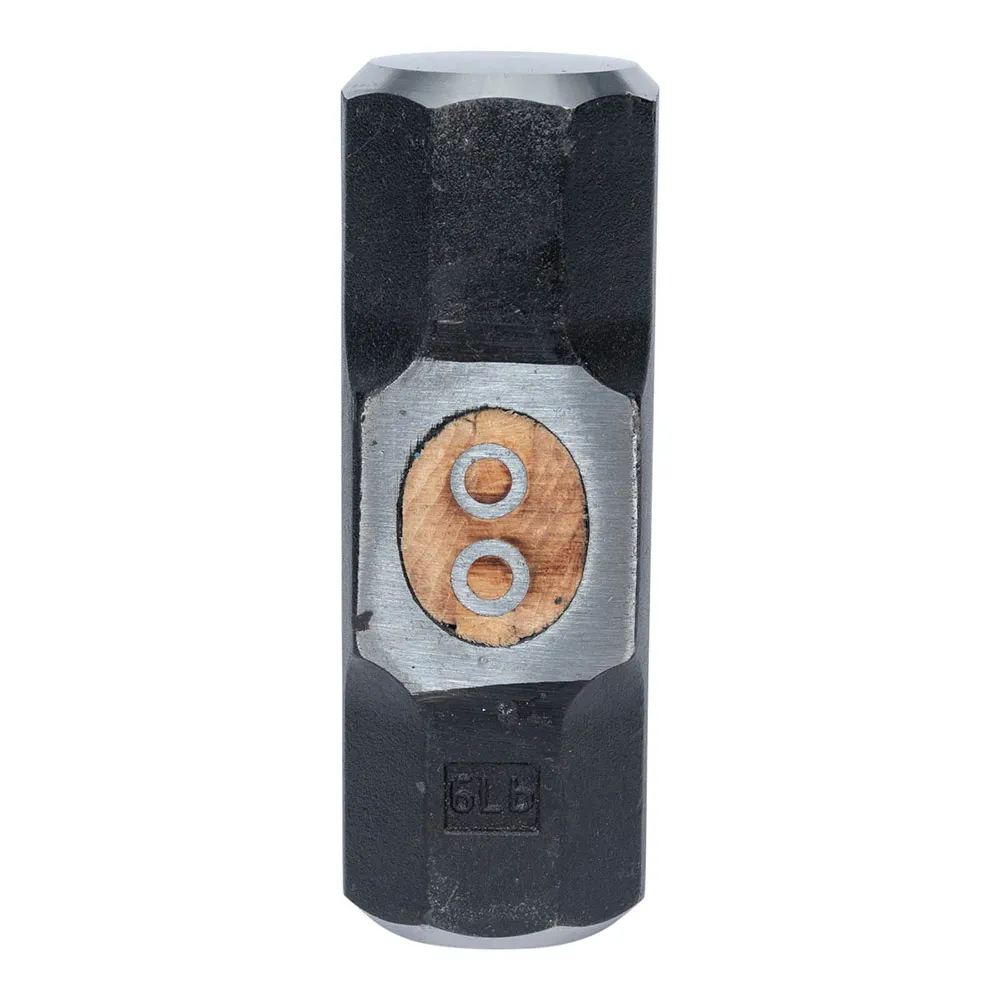 OX 6LB/2.7KG SLEDGE RUBBER GUARD HAMMER HICKORY HANDLE OX-P085906 - Image 3