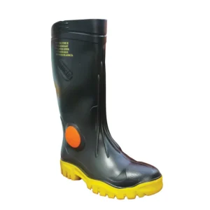 STIMELA FOREMAN BLACK W/ SAFETY TOECAP GUMBOOT FWG902-4